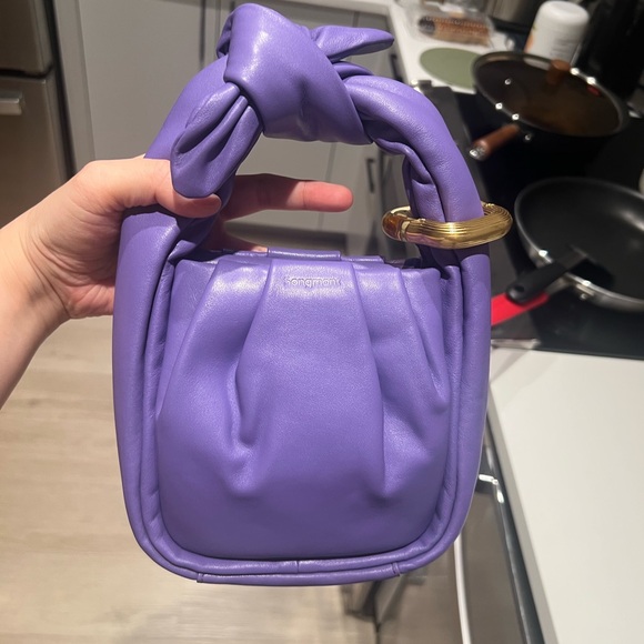 RARE！Songmont small wonton handbag in purple NWOT - Picture 4 of 10